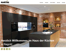 Tablet Screenshot of martini-kuechen.de